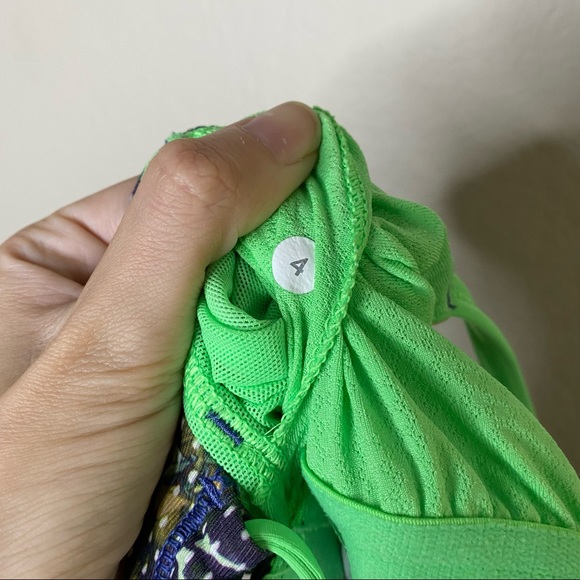 LULULEMON floral sport multi Dancing Warrior strappy back tank top 4 - Picture 8 of 9